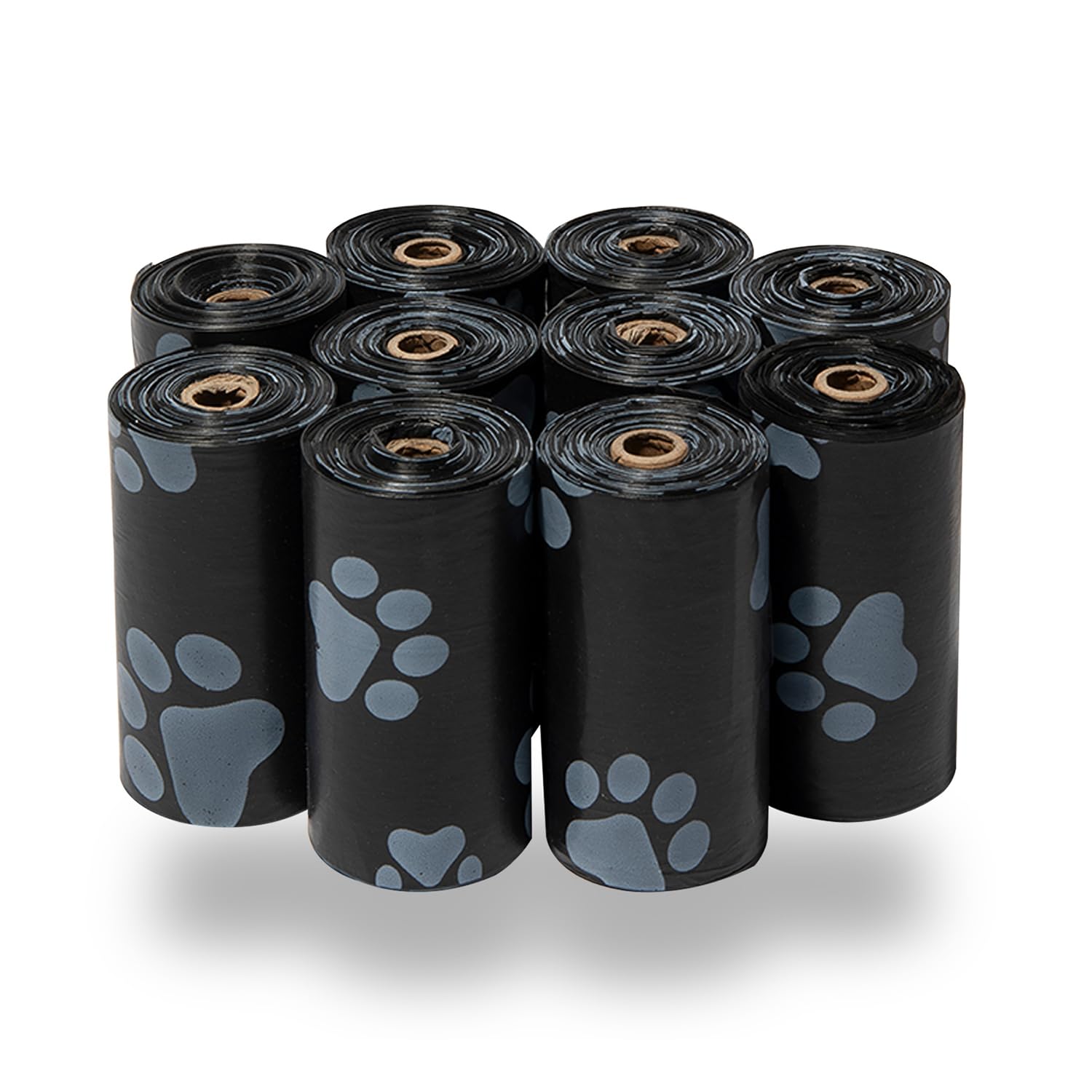 Best Pet Supplies Dog Poop Bags (150 Bags) for Waste Refuse Cleanup, Doggy Roll Replacements for Outdoor Puppy Walking and Travel, Leak Proof and Tear Resistant, Thick Plastic - Assorted Colors