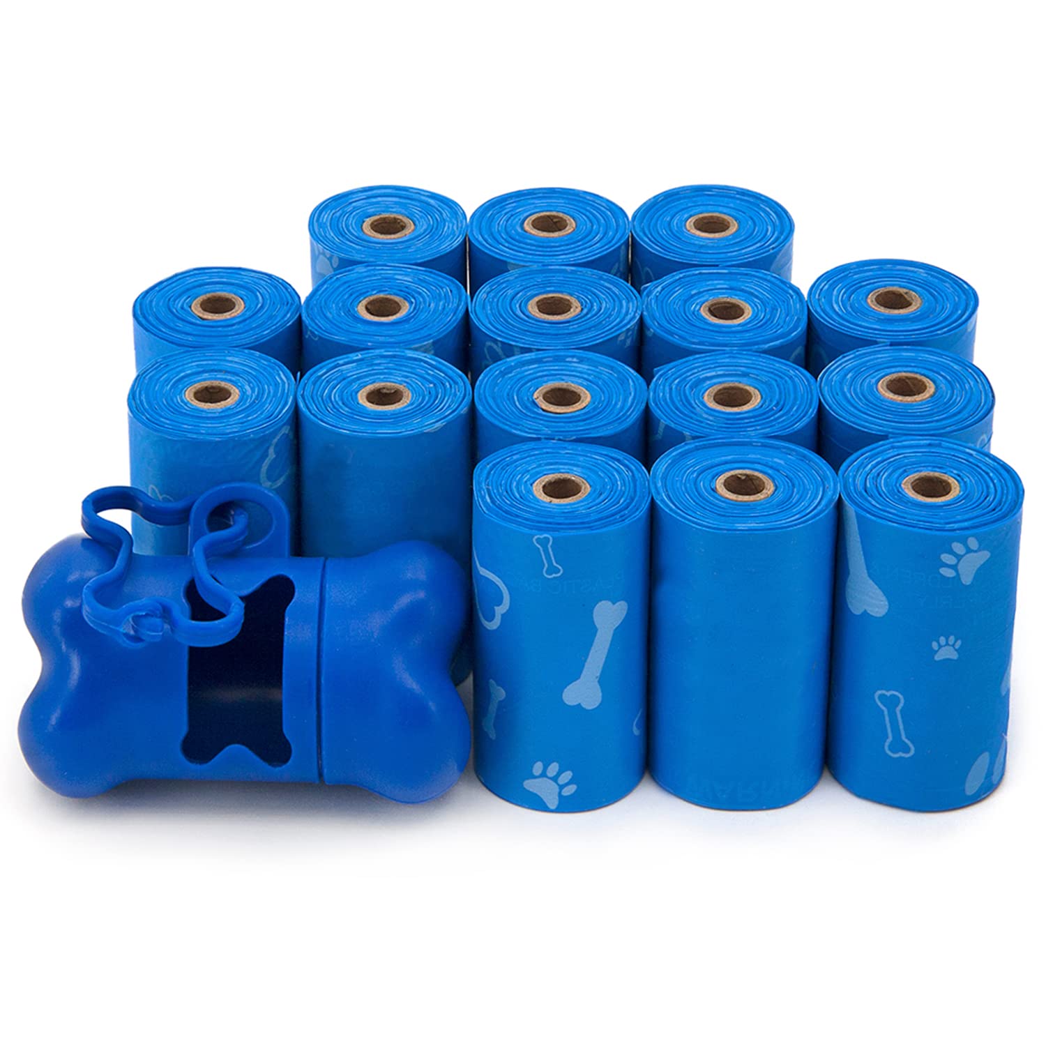 Best Pet Supplies Dog Poop Bags (150 Bags) for Waste Refuse Cleanup, Doggy Roll Replacements for Outdoor Puppy Walking and Travel, Leak Proof and Tear Resistant, Thick Plastic - Assorted Colors