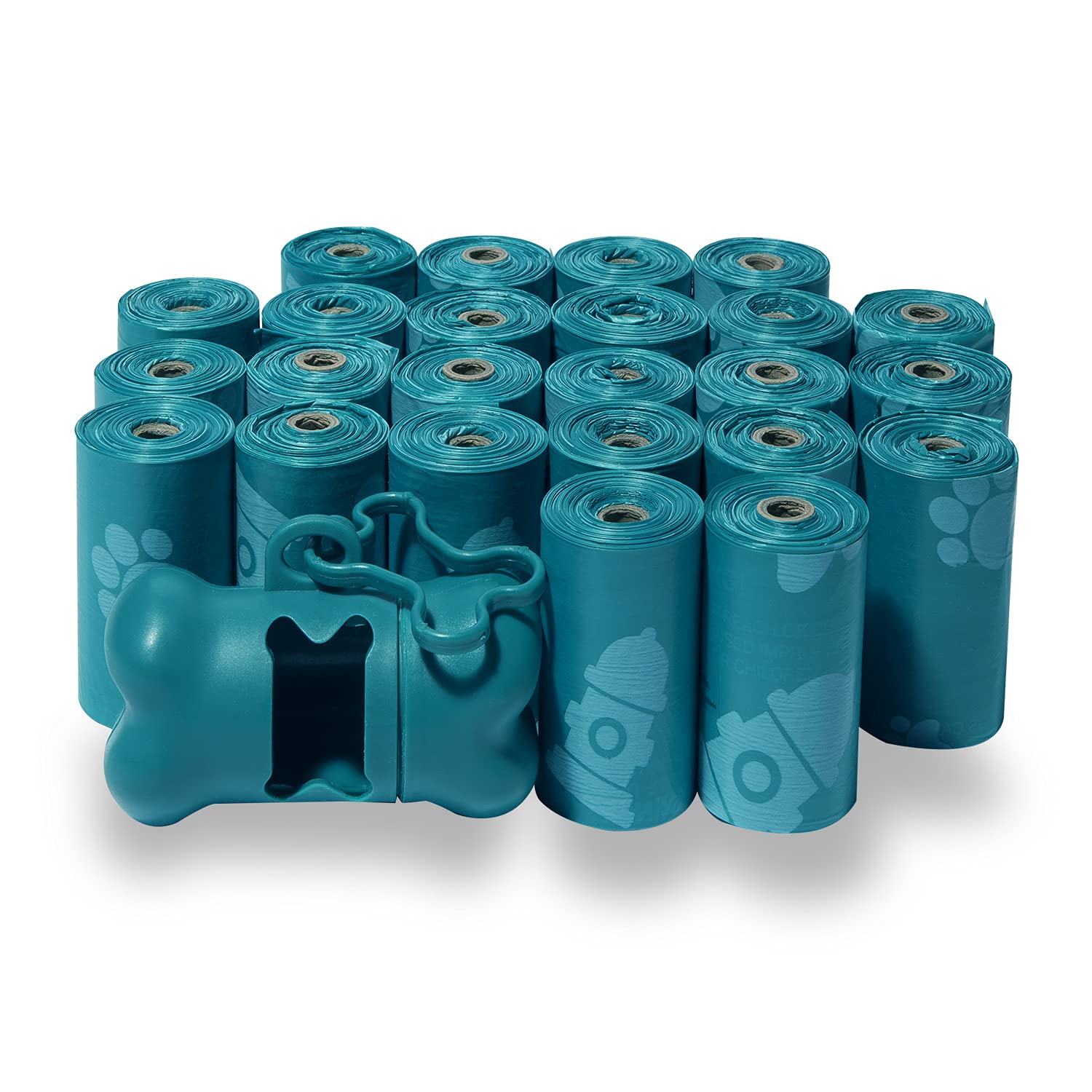 Best Pet Supplies Dog Poop Bags (150 Bags) for Waste Refuse Cleanup, Doggy Roll Replacements for Outdoor Puppy Walking and Travel, Leak Proof and Tear Resistant, Thick Plastic - Assorted Colors