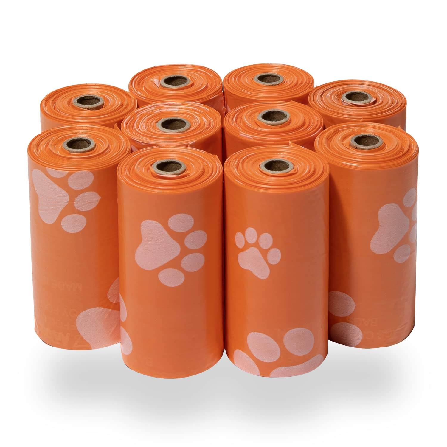 Best Pet Supplies Dog Poop Bags (150 Bags) for Waste Refuse Cleanup, Doggy Roll Replacements for Outdoor Puppy Walking and Travel, Leak Proof and Tear Resistant, Thick Plastic - Assorted Colors