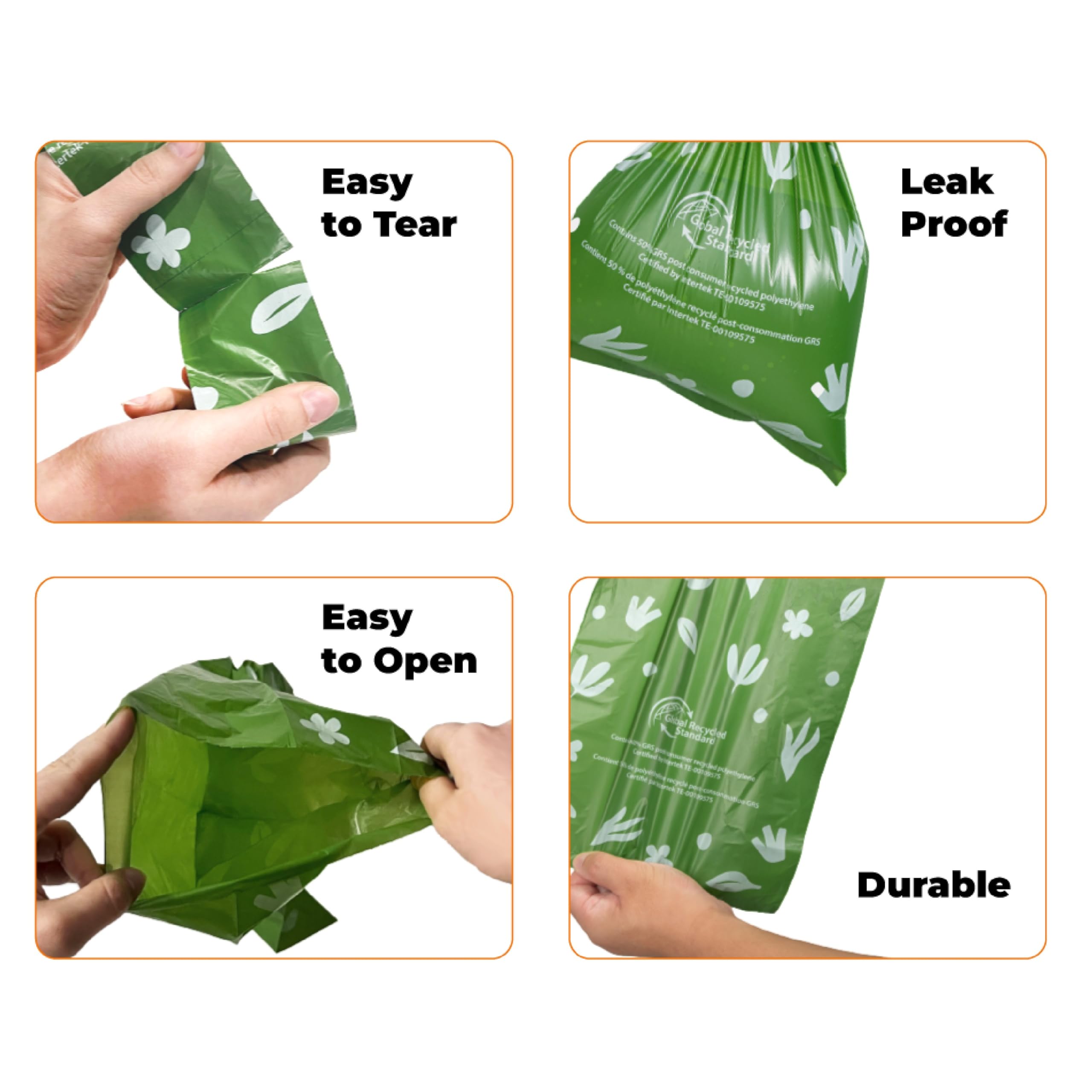 Best Pet Supplies Dog Poop Bags (150 Bags) for Waste Refuse Cleanup, Doggy Roll Replacements for Outdoor Puppy Walking and Travel, Leak Proof and Tear Resistant, Thick Plastic - Assorted Colors
