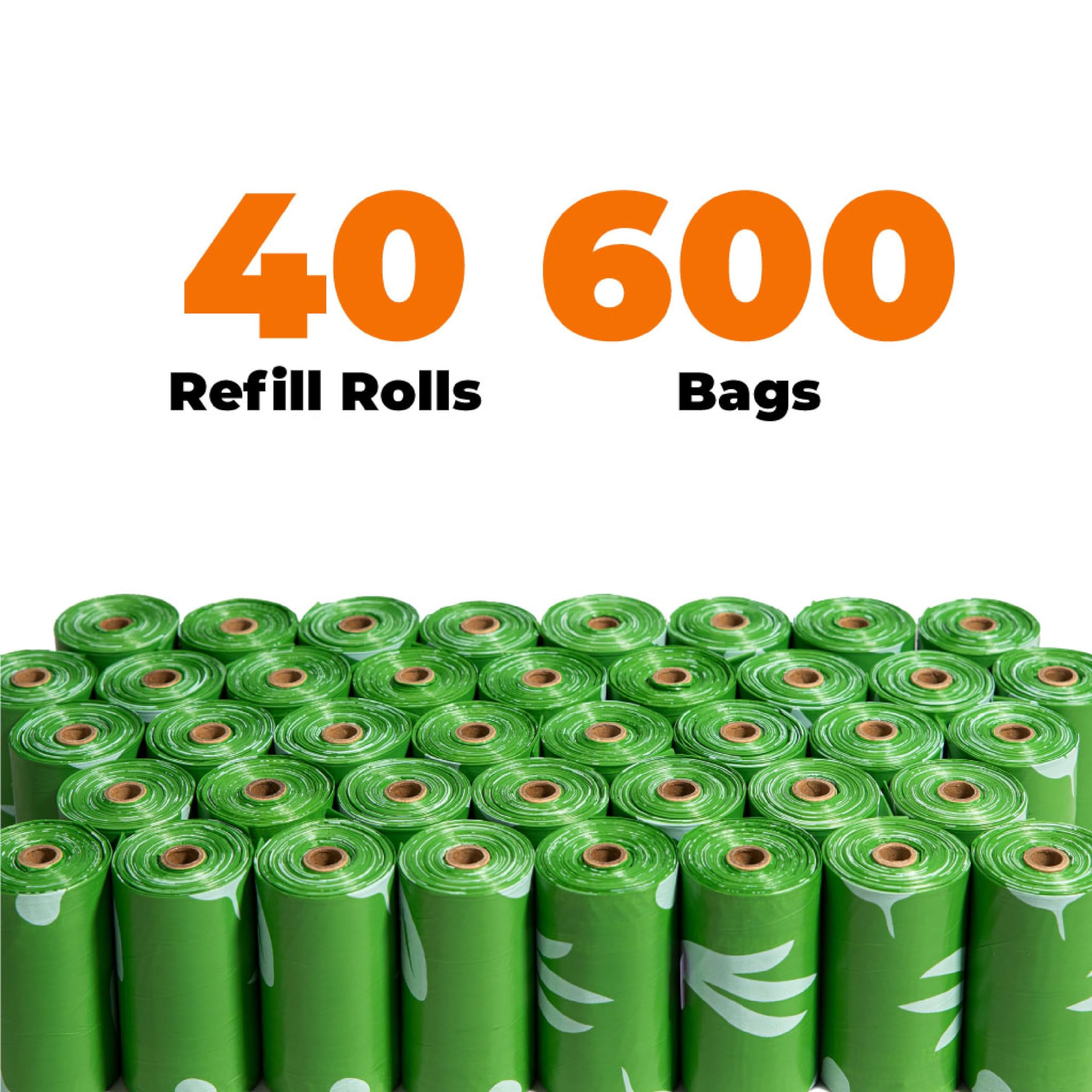 Best Pet Supplies Dog Poop Bags (150 Bags) for Waste Refuse Cleanup, Doggy Roll Replacements for Outdoor Puppy Walking and Travel, Leak Proof and Tear Resistant, Thick Plastic - Assorted Colors