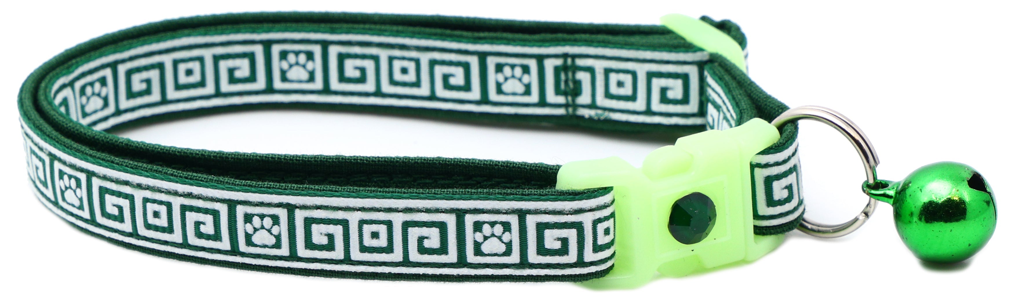 Greek Key Breakaway Cat Collar-2