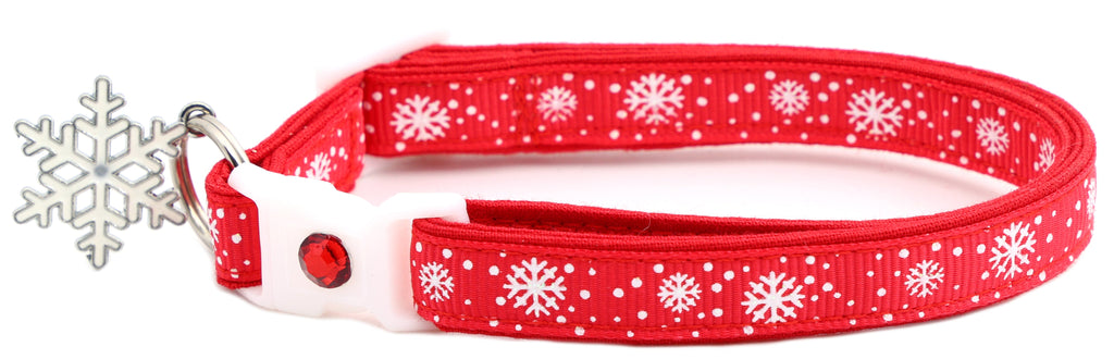 Snow Flurries Breakaway Cat Collar-8