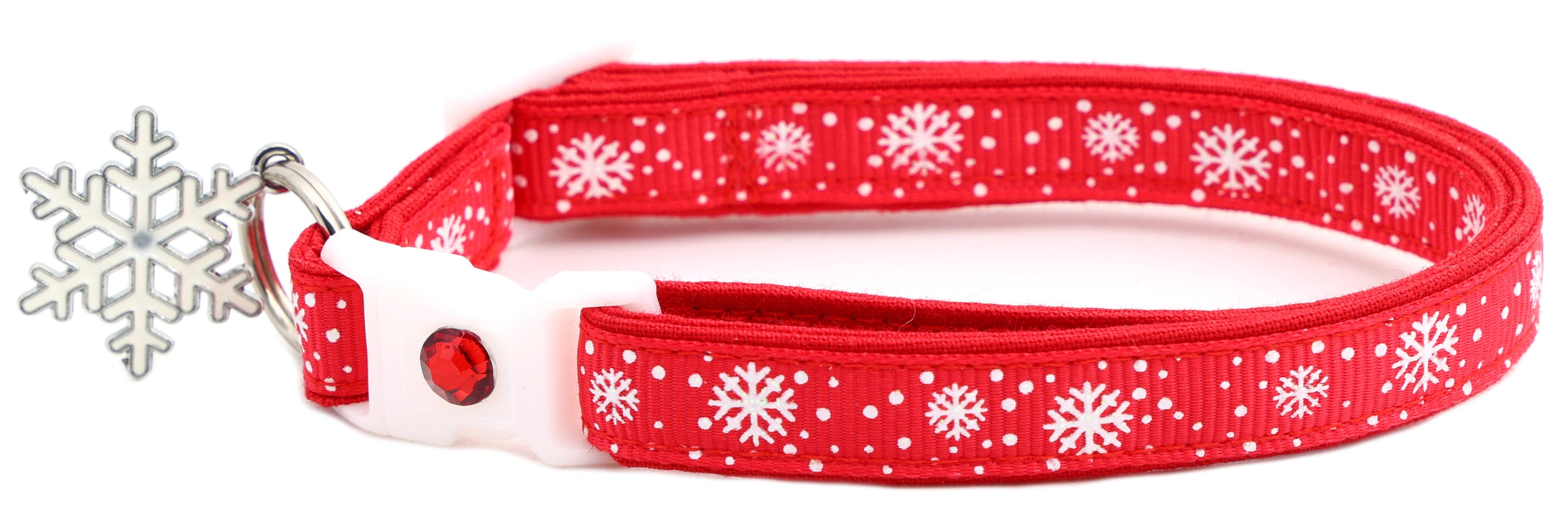 Snow Flurries Breakaway Cat Collar-8
