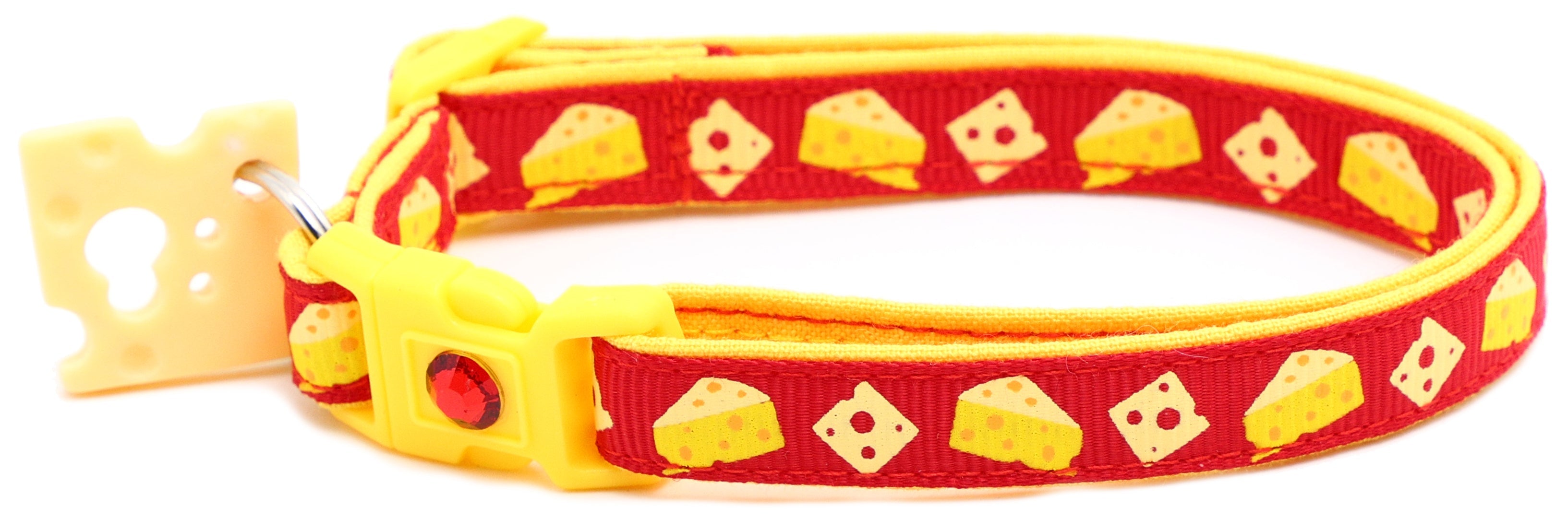 Cheese Breakaway Cat Collar-31