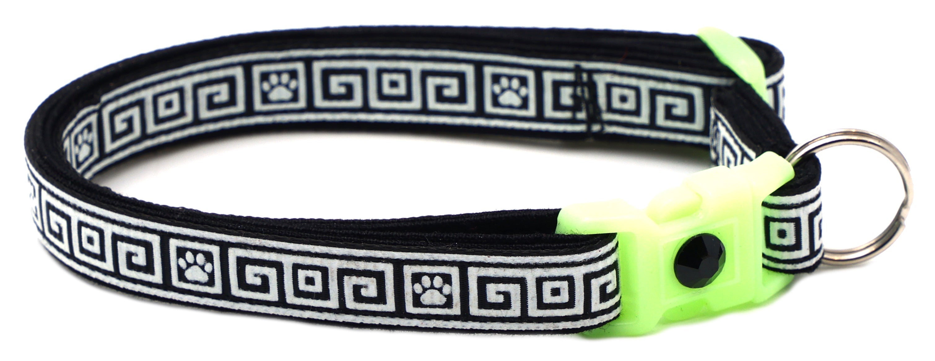 Greek Key Breakaway Cat Collar-56