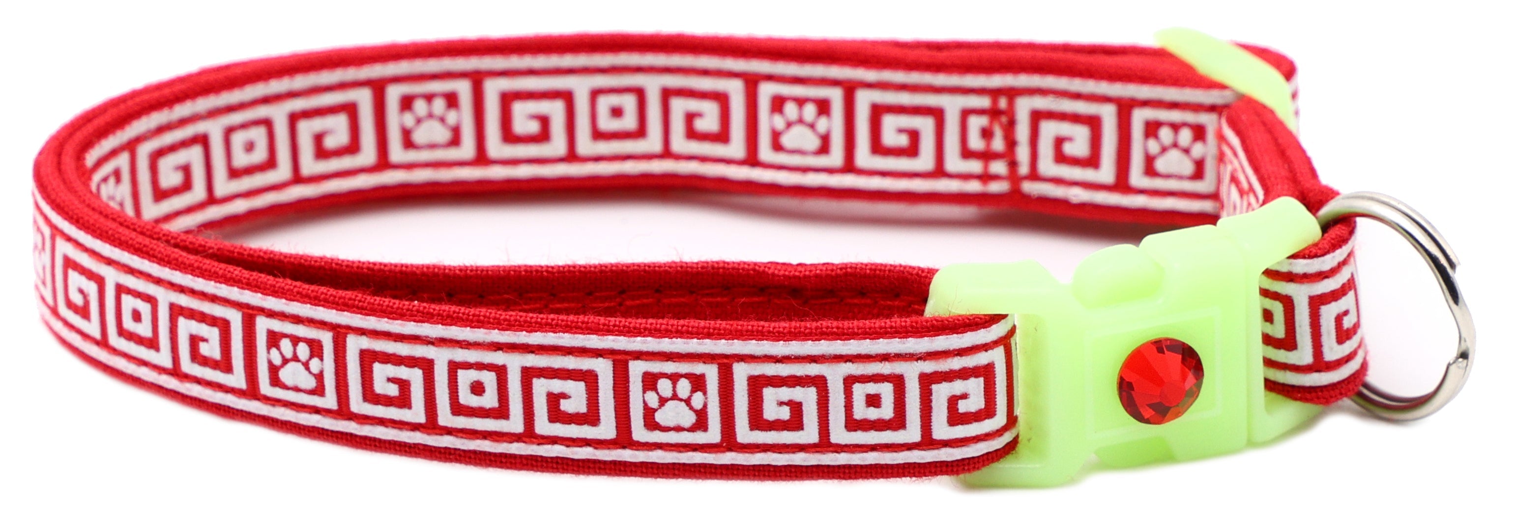 Greek Key Breakaway Cat Collar-52