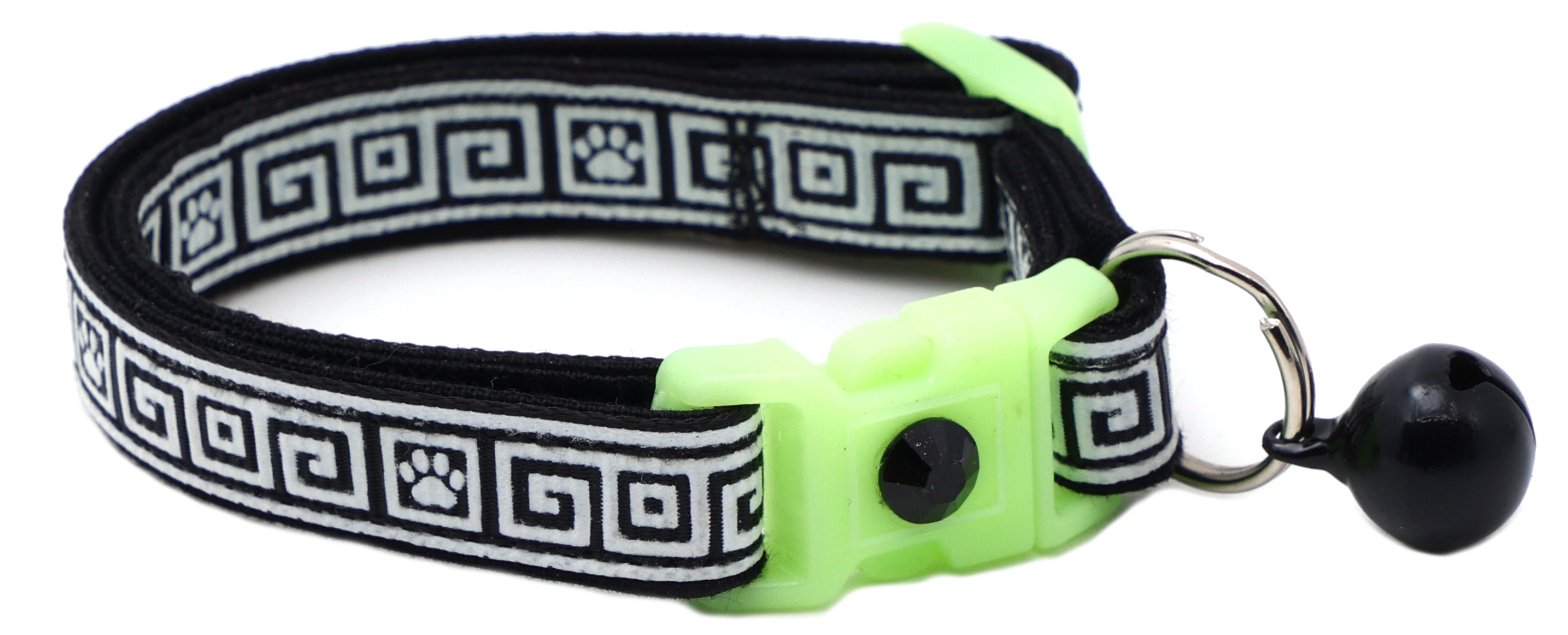 Greek Key Breakaway Cat Collar-15