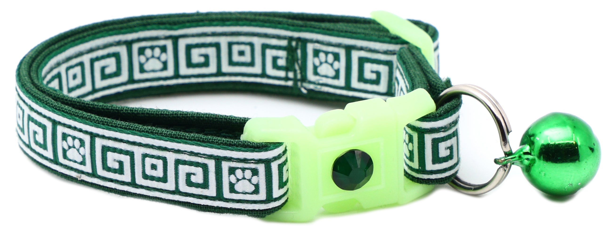 Greek Key Breakaway Cat Collar-10