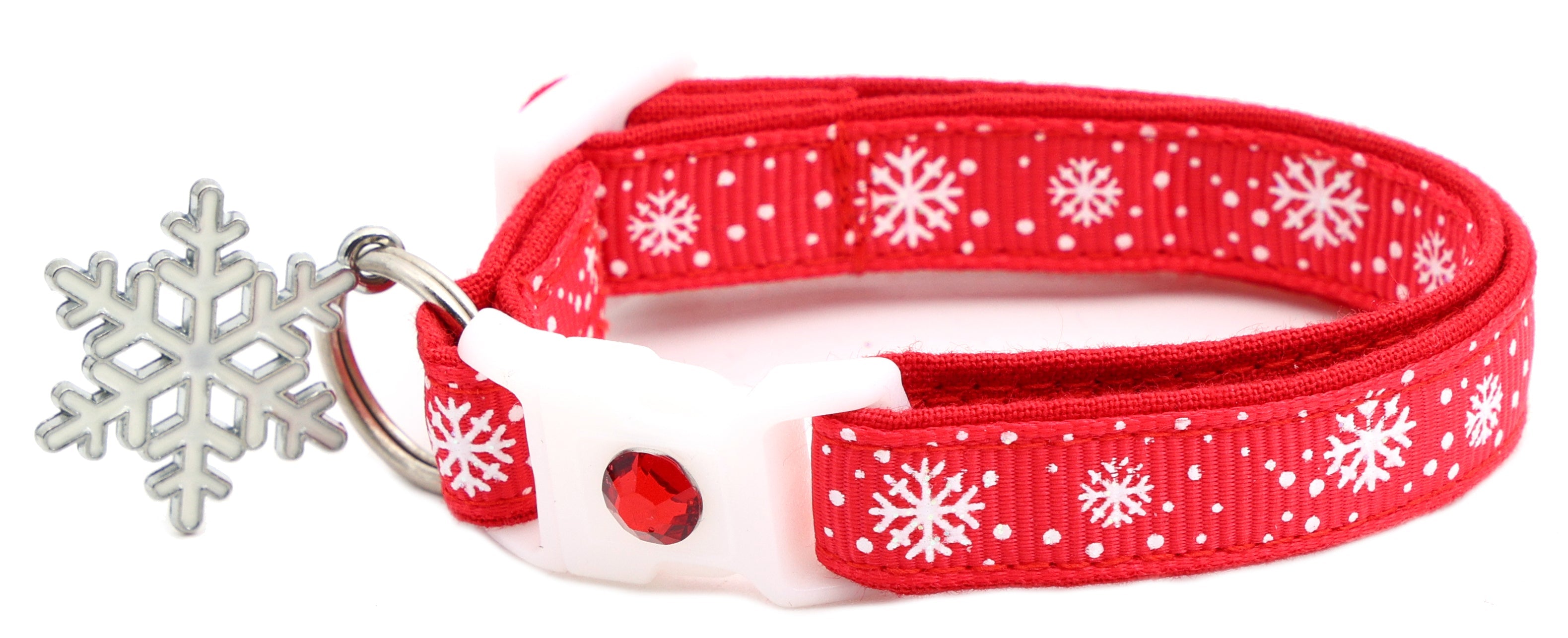 Snow Flurries Breakaway Cat Collar-9