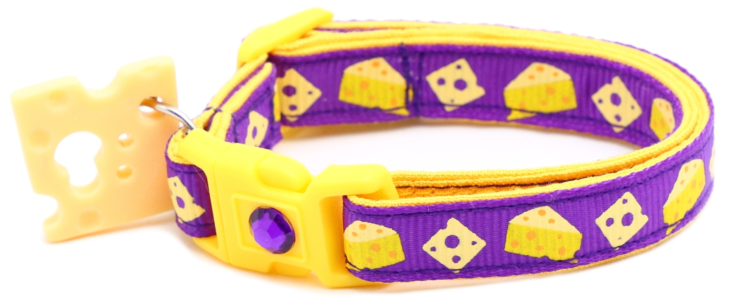 Cheese Breakaway Cat Collar-23