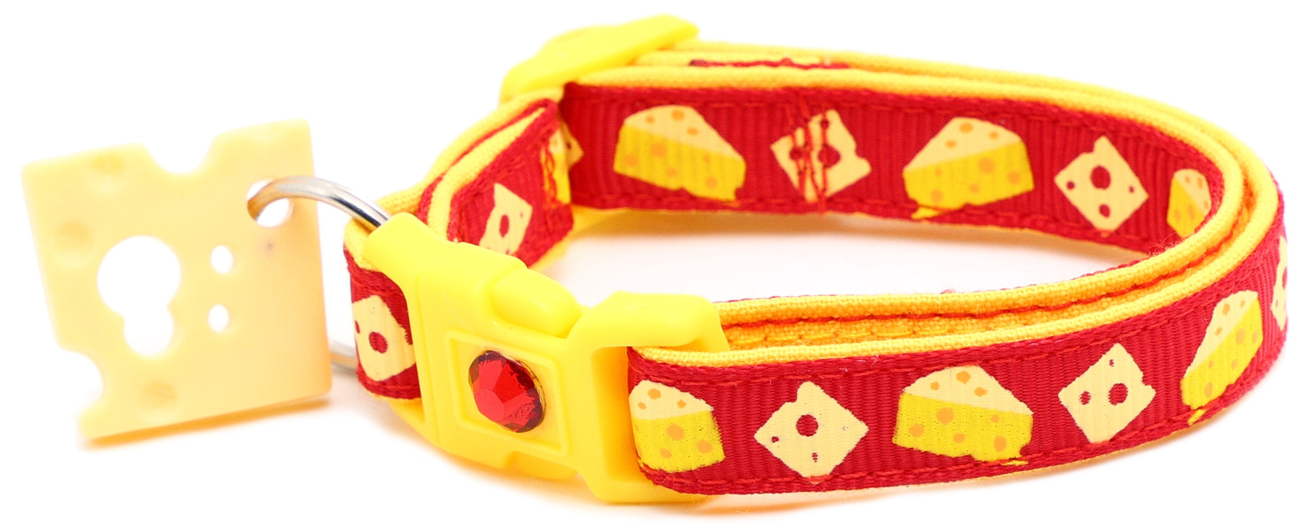 Cheese Breakaway Cat Collar-24