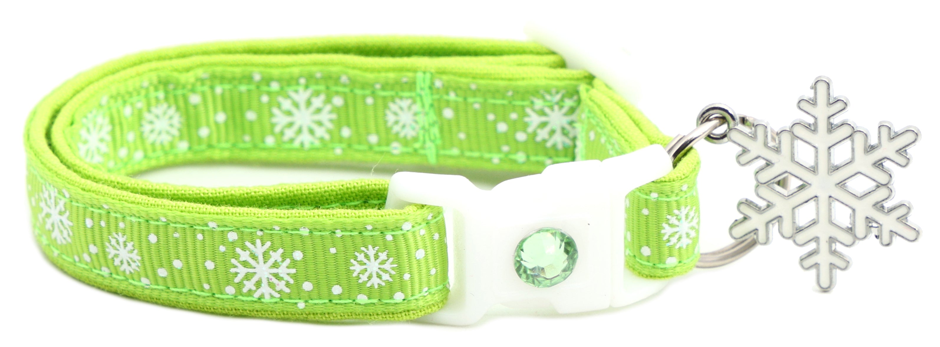 Snow Flurries Breakaway Cat Collar-10