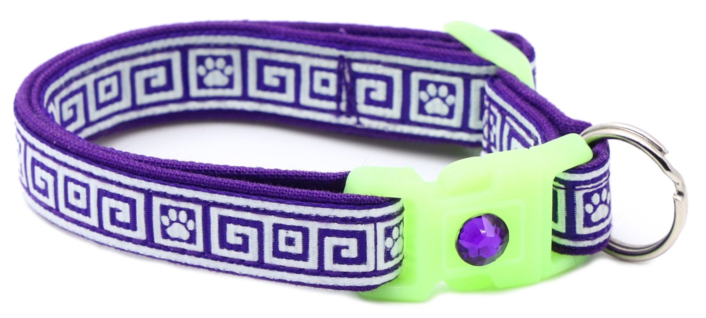 Greek Key Breakaway Cat Collar-60