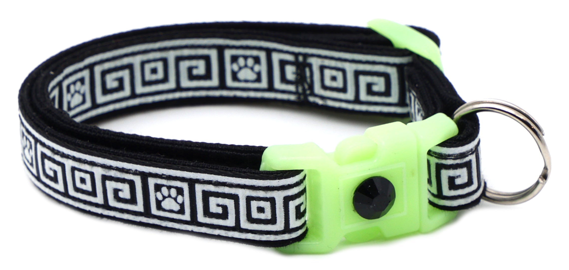 Greek Key Breakaway Cat Collar-61