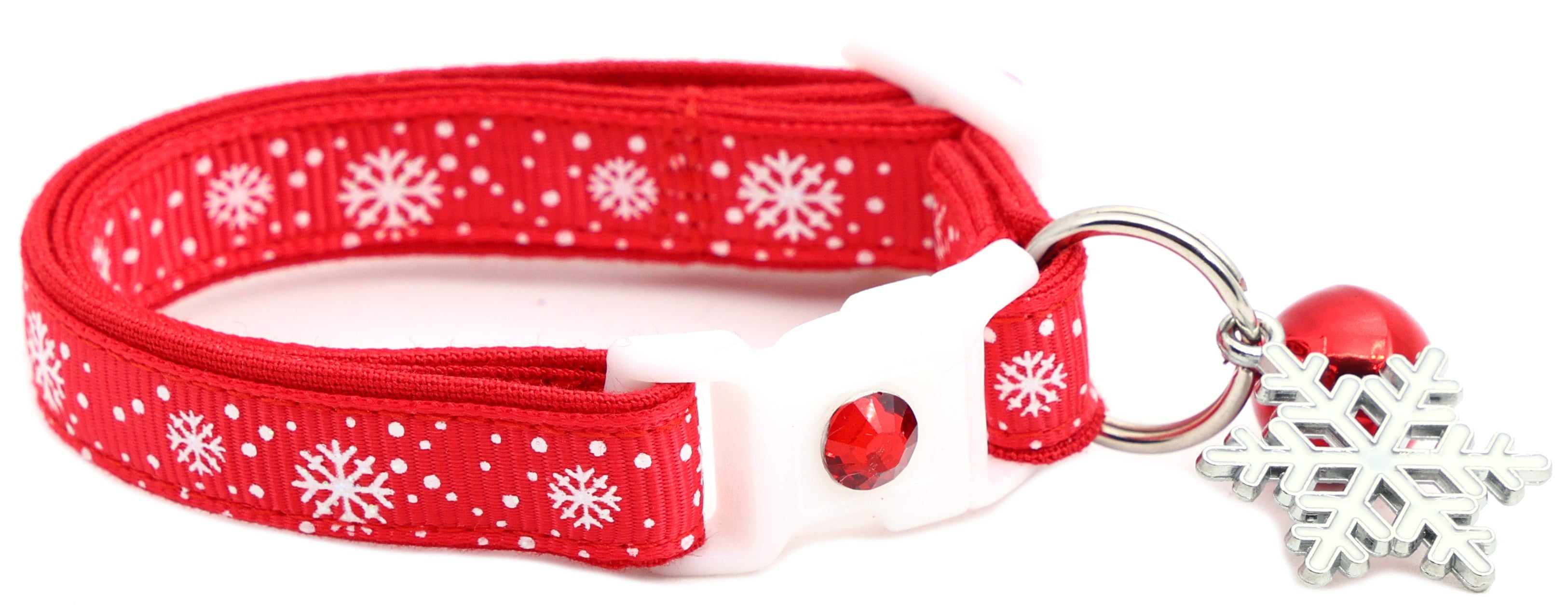 Snow Flurries Breakaway Cat Collar-12