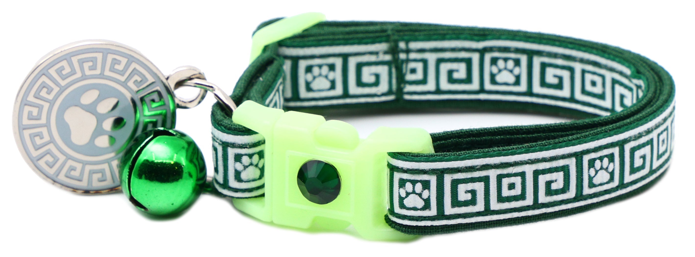 Greek Key Breakaway Cat Collar-33