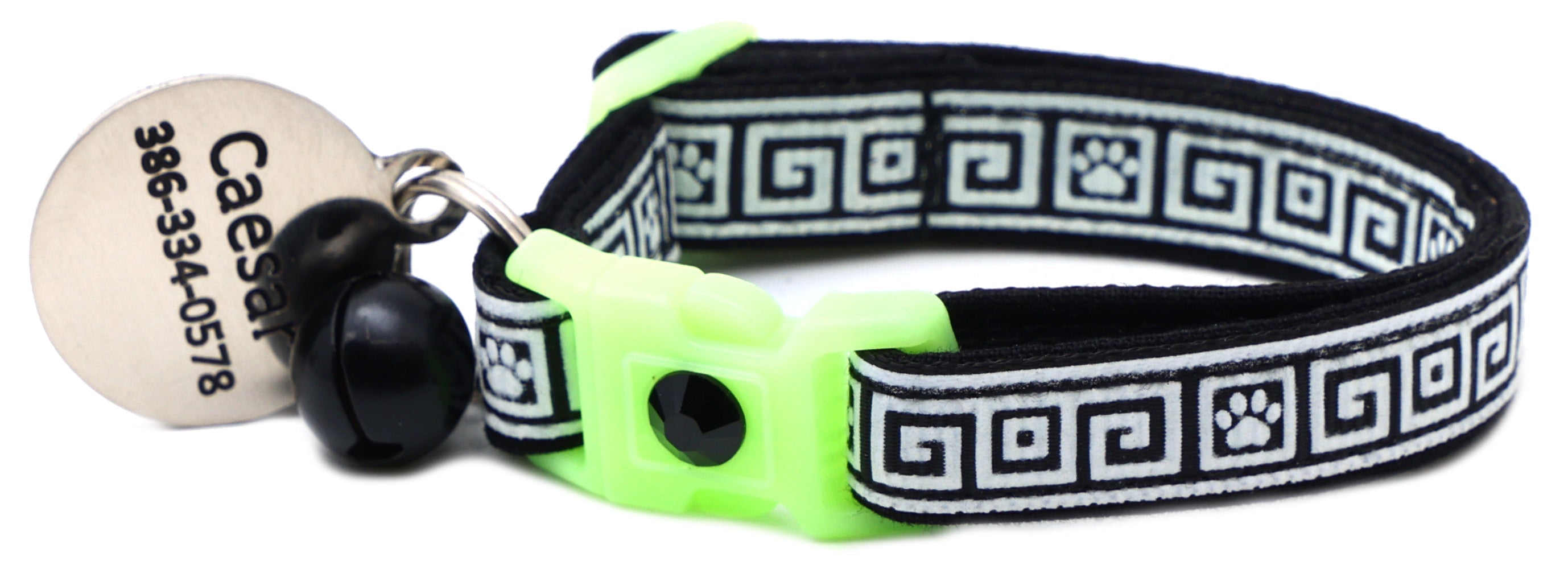 Greek Key Breakaway Cat Collar-50