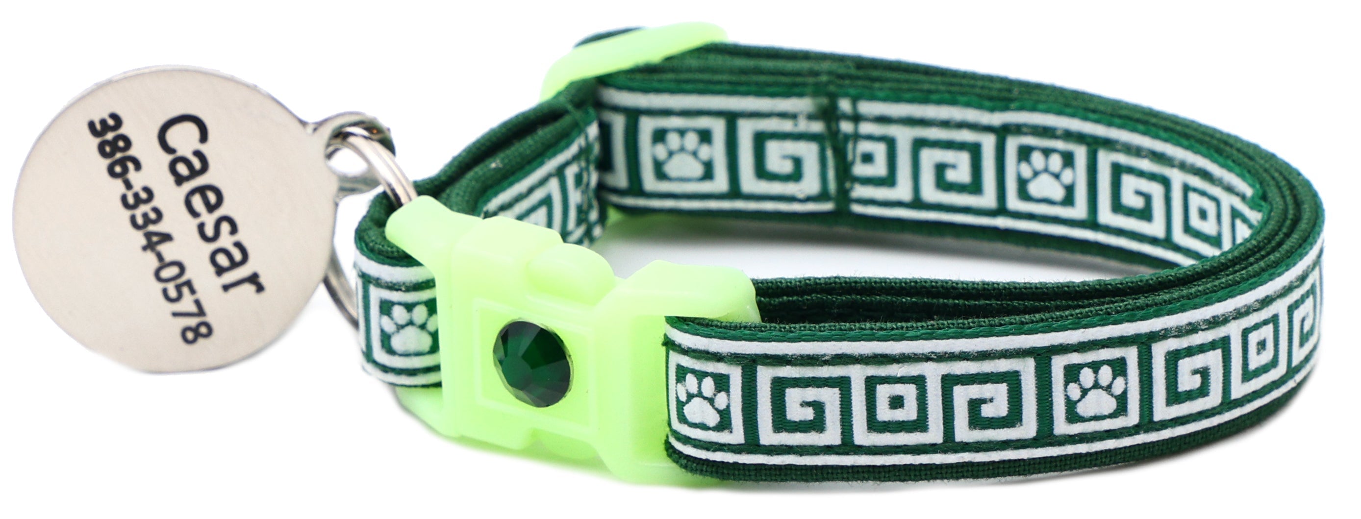 Greek Key Breakaway Cat Collar-39