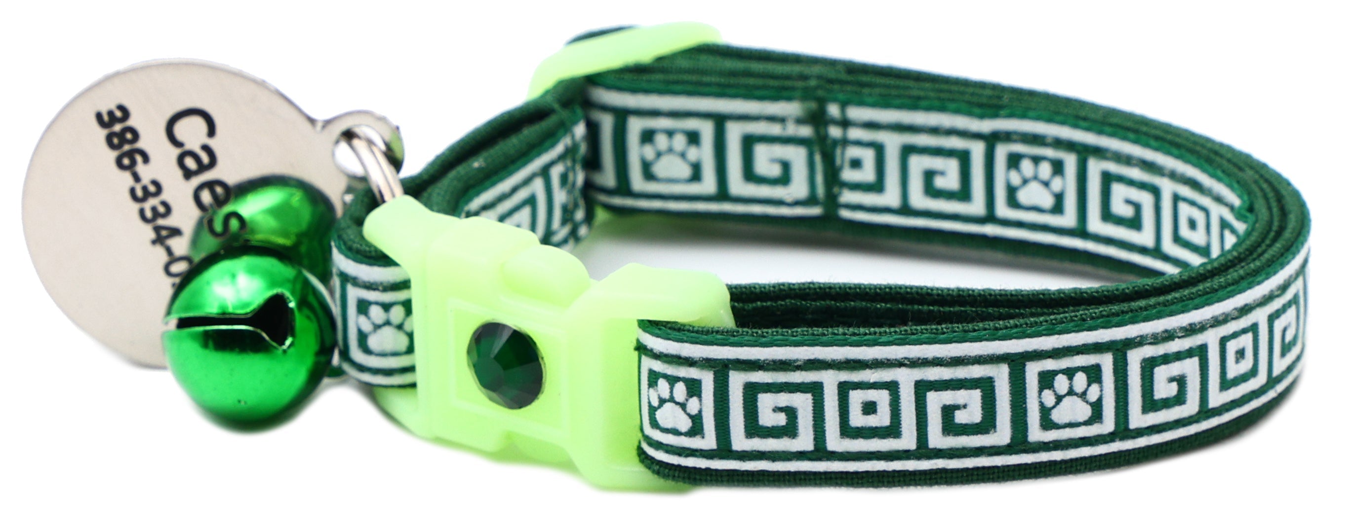 Greek Key Breakaway Cat Collar-45