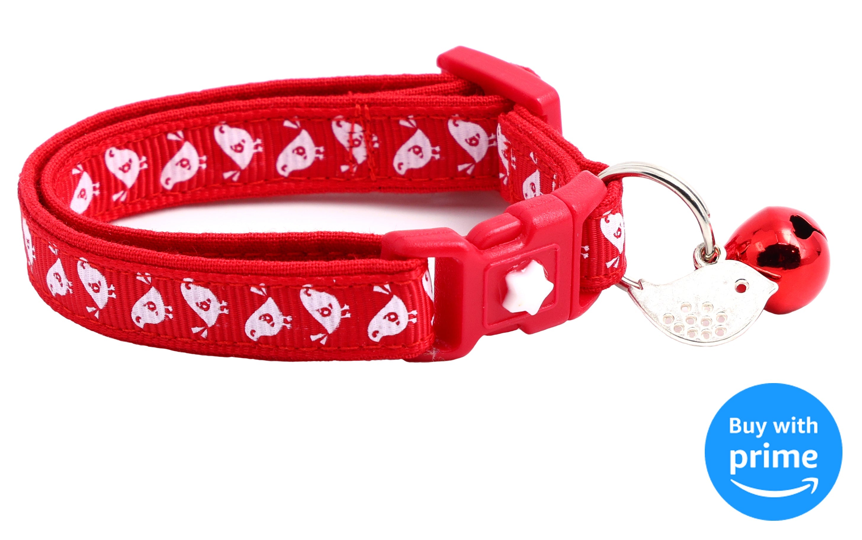 Red Birds Safety Cat Collar-0