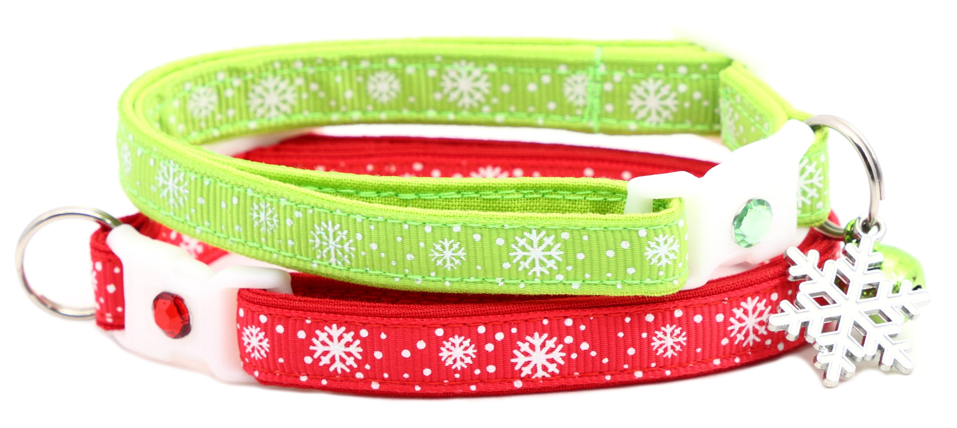 Snow Flurries Breakaway Cat Collar-0