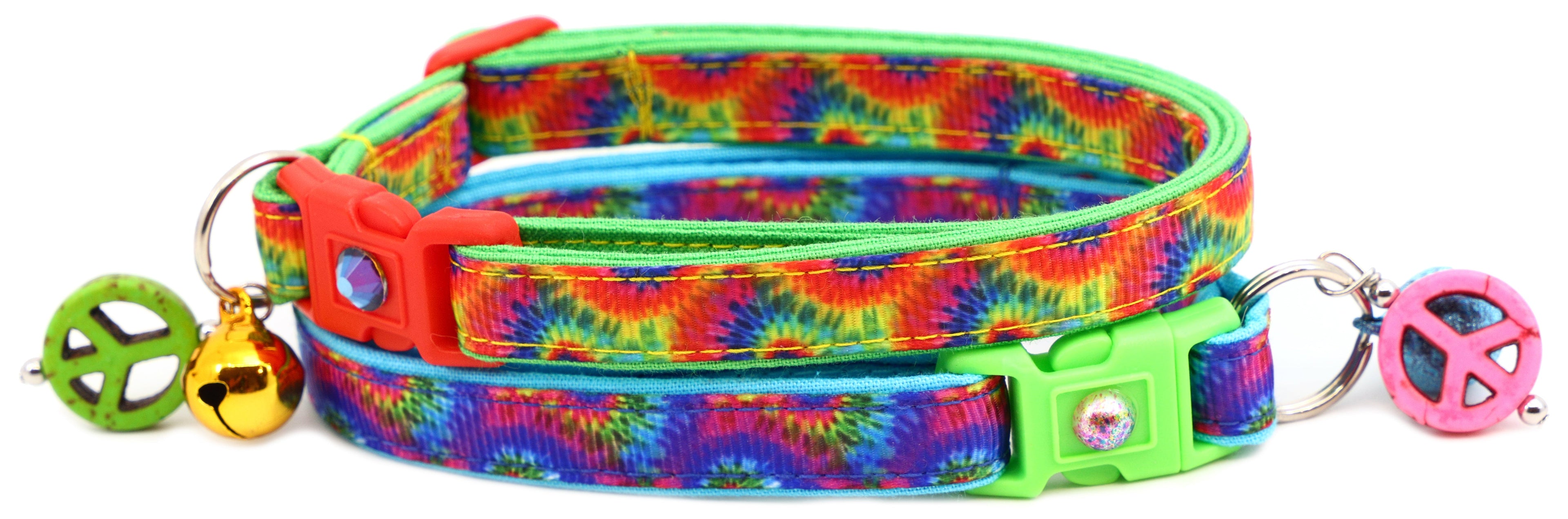 Tie Dye Breakaway Cat Collar-0