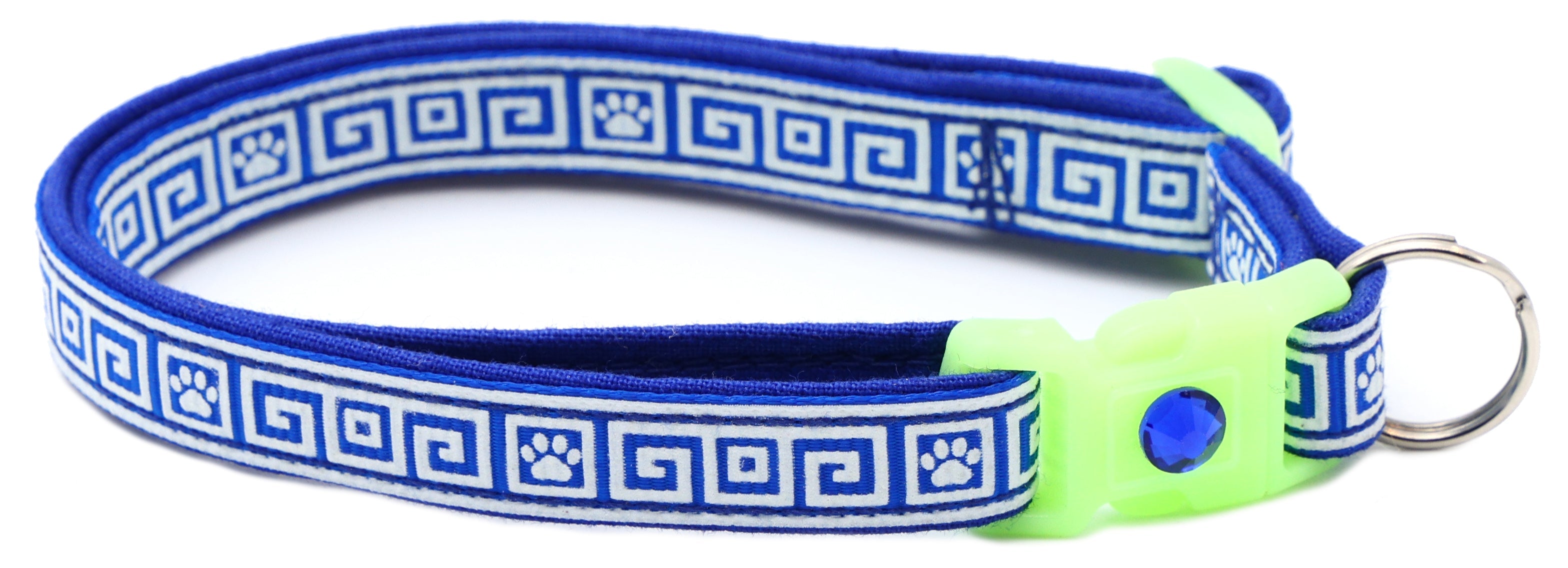 Greek Key Breakaway Cat Collar-53
