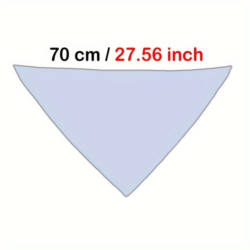 12 Colors Personalized Dog Scarf - Custom Triangle Pet Bib Towel with Paw Pattern, Adjustable Cat Accessories