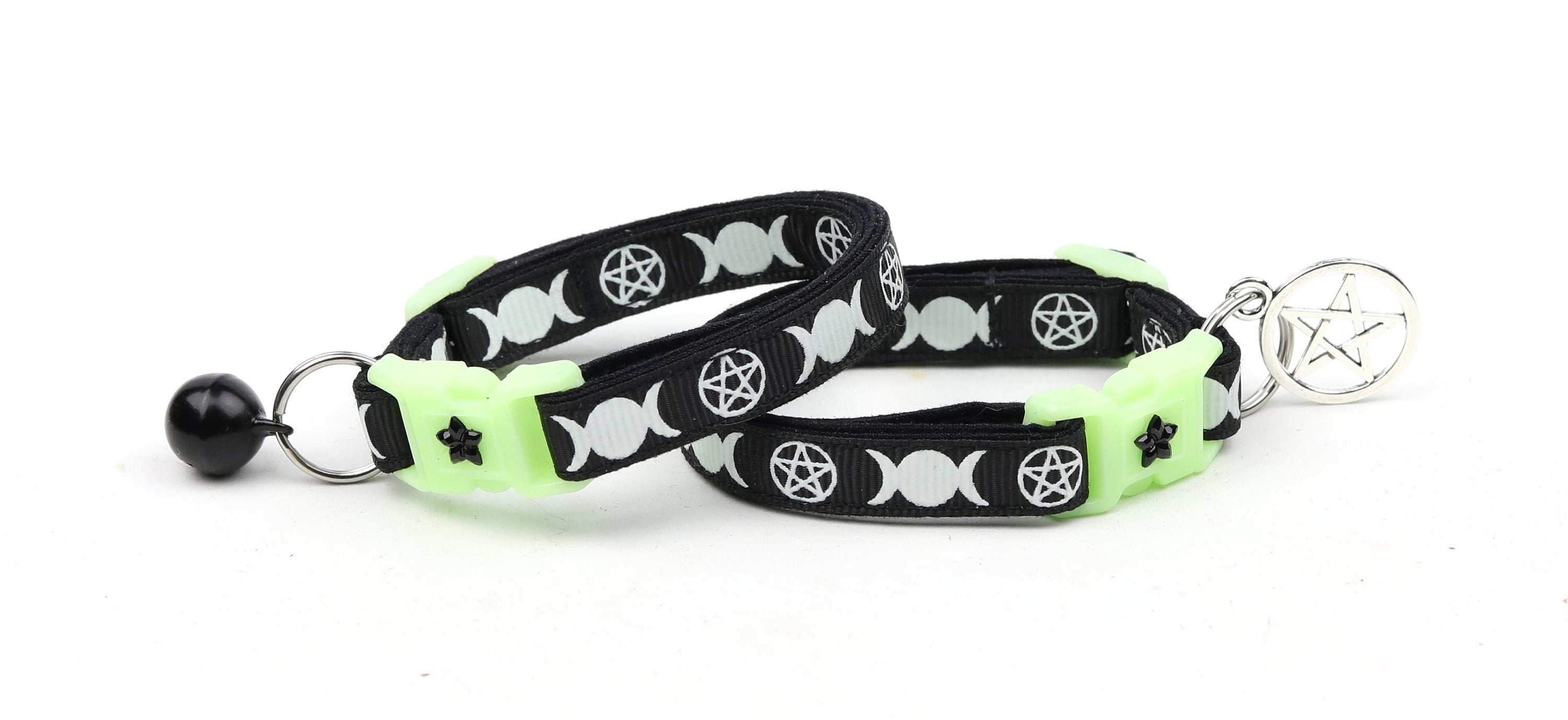 Witch's Familiar on Black Cat Collar-2
