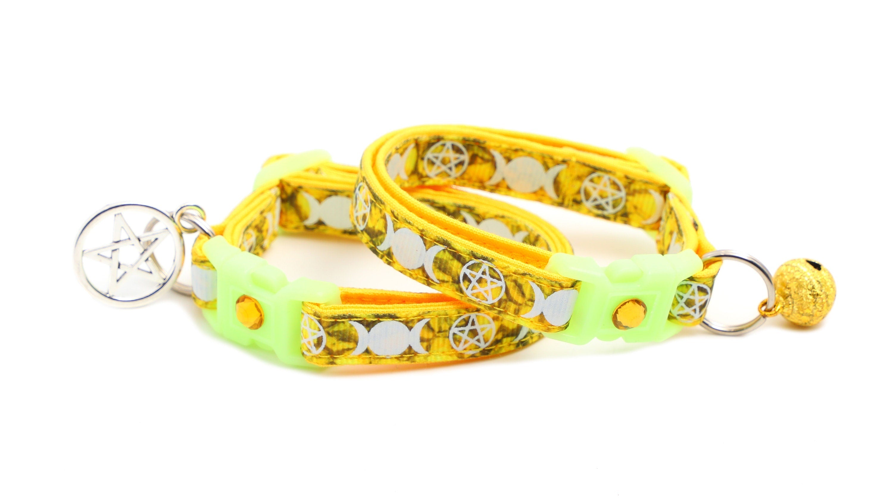 Witch's Familiar on Topaz Cat Collar-2